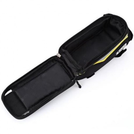 DUUTI BIKE BAG TOUCHSCREEN CYCLING TOP FRONT TUBE FRAME SADDLE BAG FOR PHONE CASE (YELLOW)