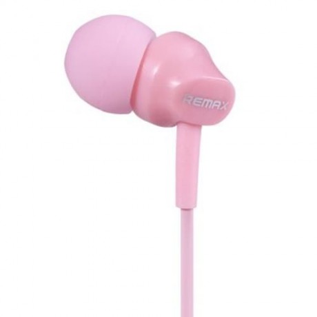 REMAX-RM501 SUPER BASS STEREO HEADSETS 3.5MM PLUG EARPHONES WITH MIC (PINK)