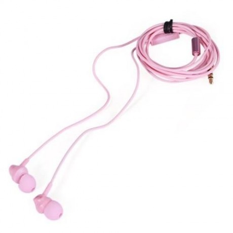 REMAX-RM501 SUPER BASS STEREO HEADSETS 3.5MM PLUG EARPHONES WITH MIC (PINK)