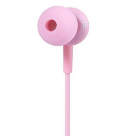 REMAX-RM501 SUPER BASS STEREO HEADSETS 3.5MM PLUG EARPHONES WITH MIC (PINK)