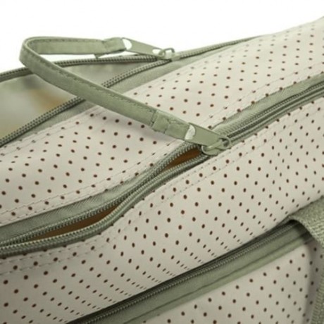 5PCS MULTIFUNCTIONAL DOT NAPPY CHANGING MUMMY HANDBAG DIAPER PAD FEEDING BOTTLE HOLDER FOO