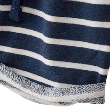 CASUAL SOFT COTTON SUMMER STRAIGHT LEG STRETCHY WAIST BOYS PANTS (DEEP BLUE)