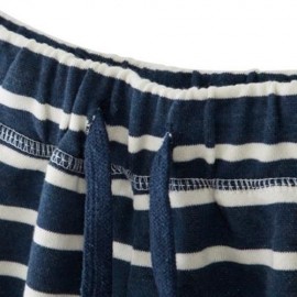 CASUAL SOFT COTTON SUMMER STRAIGHT LEG STRETCHY WAIST BOYS PANTS (DEEP BLUE)