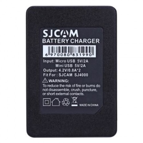ORIGINAL SJCAM CD-DX06 DUAL SLOT BATTERY CHARGER FOR SJ4000 / SJ4000 WIFI / SJ5000 / SJ500