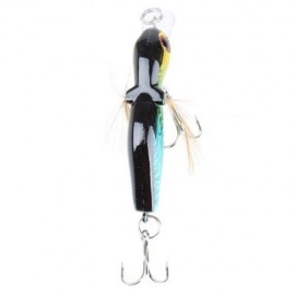 45MMÂ CICADA FISHING BAIT INSECT FISH LURE BAITS TACKLE HOOK (BLACK)