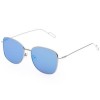 FASHION VINTAGE STYLE SQUARE FRAME COLORED COATING METAL UNISEX EYEGLASSES UV400 (#4)