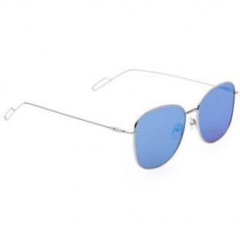 FASHION VINTAGE STYLE SQUARE FRAME COLORED COATING METAL UNISEX EYEGLASSES UV400 (#4)