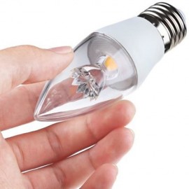 LIGHTME 4PCS 5W 110-240V 420LM C37 E27 3000K LED BULBS (WARM WHITE LIGHT)