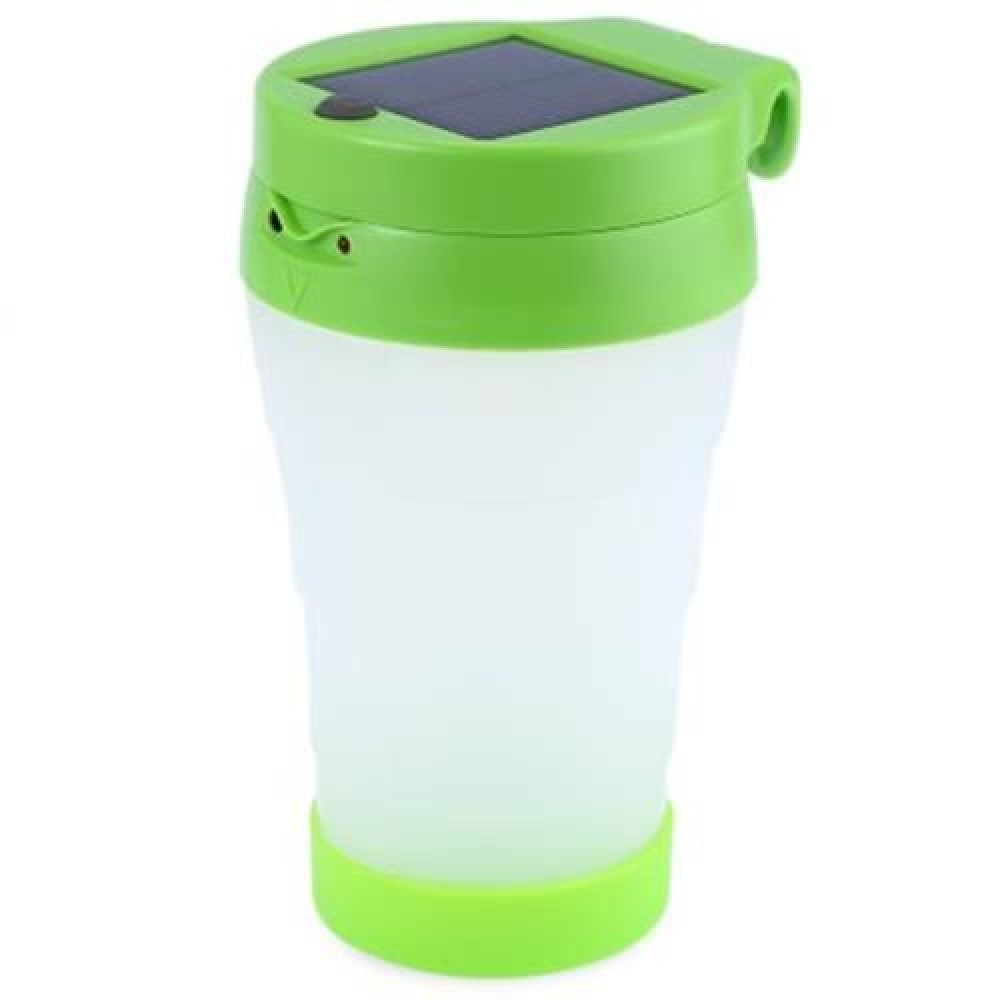 2 IN 1 M5 PORTABLE LED SOLAR CUP LIGHT (GREEN)