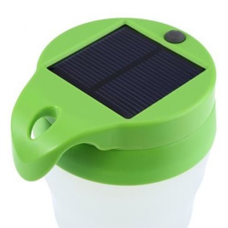 2 IN 1 M5 PORTABLE LED SOLAR CUP LIGHT (GREEN)