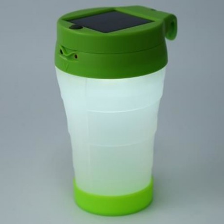 2 IN 1 M5 PORTABLE LED SOLAR CUP LIGHT (GREEN)