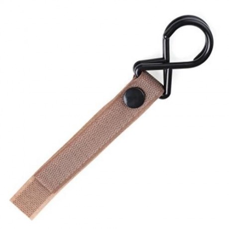 PORTABLE HIGH TOUGHNESS BABIES STROLLER HOUSEHOLD HOOK (LIGHT COFFEE)