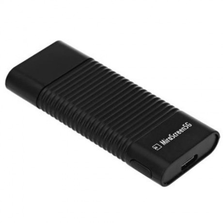 MIRASCREEN 5G WIRELESS DISPLAY TV DONGLE MIRACAST AIRPLAY DLNA HDMI RECEIVER (BLACK)