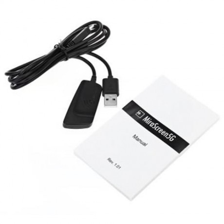 MIRASCREEN 5G WIRELESS DISPLAY TV DONGLE MIRACAST AIRPLAY DLNA HDMI RECEIVER (BLACK)