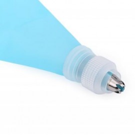 8 IN 1 SILICONE ICING PIPING CREAM PASTRY BAG WITH STAINLESS STEEL NOZZLE CAKE DECORATING 