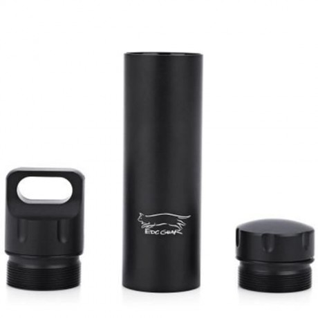 ALUMINUM WATERPROOF MEDICINE TANK SEAL BOTTLE STORAGE CONTAINER FIRST AID CARTRIDGE EDC SU