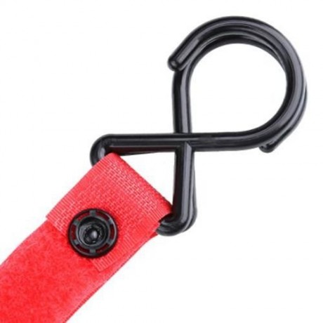 PORTABLE HIGH TOUGHNESS BABIES STROLLER HOUSEHOLD HOOK (RED)