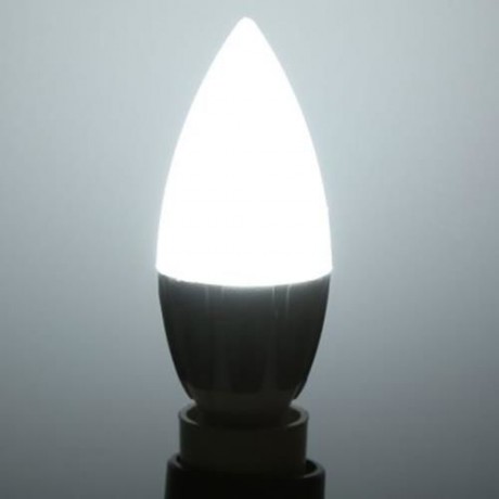 LIGHTME 5PCS LIGHTME E14 220-240V C37 3W LED BULB SMD 2835 SPOT GLOBE LIGHTING (COOL WHITE