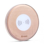 VDELI QI - 005 LIMITLESS SERIES WIRELESS CHARGER WOODEN QI RAPID CHARGING PAD (WOOD COLOR)