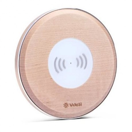 VDELI QI - 005 LIMITLESS SERIES WIRELESS CHARGER WOODEN QI RAPID CHARGING PAD (WOOD COLOR)