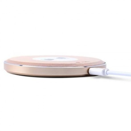 VDELI QI - 005 LIMITLESS SERIES WIRELESS CHARGER WOODEN QI RAPID CHARGING PAD (WOOD COLOR)