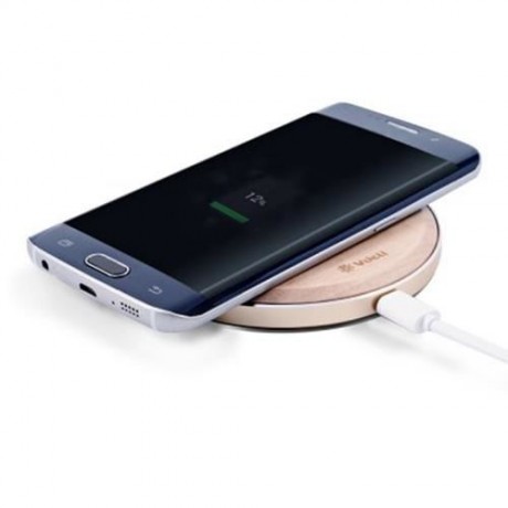 VDELI QI - 005 LIMITLESS SERIES WIRELESS CHARGER WOODEN QI RAPID CHARGING PAD (WOOD COLOR)