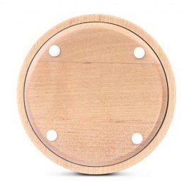 VDELI QI - 001 WIRELESS CHARGING PAD WIRELESS CHARGER FOR ALL QI-ENABLED DEVICES (WOOD GAI