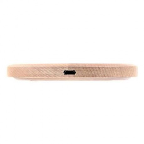 VDELI QI - 001 WIRELESS CHARGING PAD WIRELESS CHARGER FOR ALL QI-ENABLED DEVICES (WOOD GAI