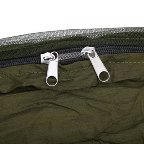 SINGLE PERSON PORTABLE PARACHUTE FABRIC MOSQUITO NET HAMMOCK FOR INDOOR OUTDOOR USE (ARMY 