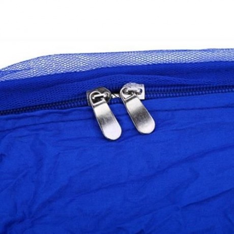 SINGLE PERSON PORTABLE PARACHUTE FABRIC MOSQUITO NET HAMMOCK FOR INDOOR OUTDOOR USE (DEEP 