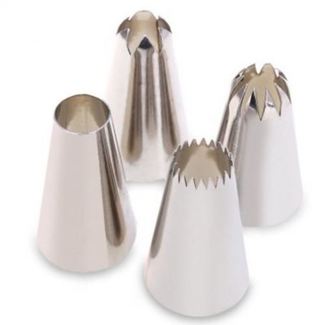 52PCS STAINLESS STEEL ICING PIPING NOZZLES CAKE DECORATING SUGARCRAFT TIP TOOL SET (SILVER