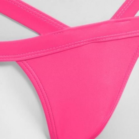 SEXY BIKINI GRENADINE HOLLOW OUT DESIGN TWO PIECES SWIMMING SUITS FOR LADY (ROSE)