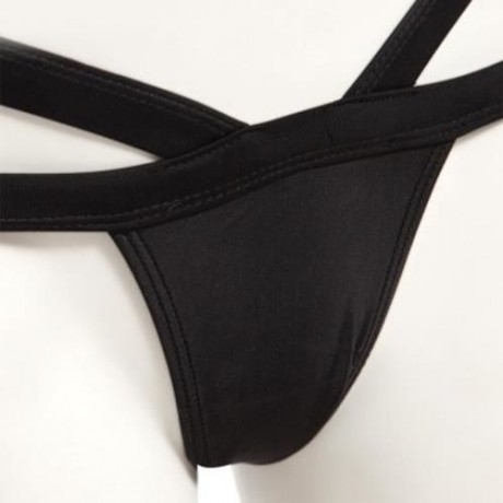 SEXY BIKINI GRENADINE HOLLOW OUT DESIGN TWO PIECES SWIMMING SUITS FOR LADY (BLACK)