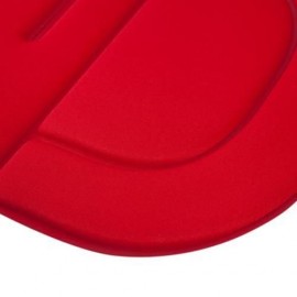 SOLID COLOR BREATHABLE COTTON CUSHION FOR BABY CARRIAGE (RED)