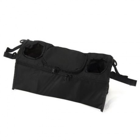 CONVENIENT PRACTICAL BLACK STROLLER ORGANIZER STORAGE CUP BAG FOR BABIES (BLACK)