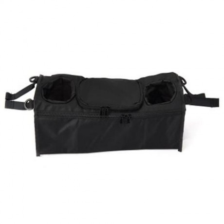 CONVENIENT PRACTICAL BLACK STROLLER ORGANIZER STORAGE CUP BAG FOR BABIES (BLACK)