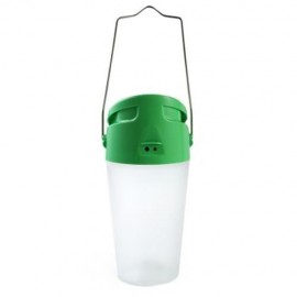 LED SOLAR PORTABLE LANTERN LIGHTS FOR OUTDOOR HIKING CAMPING EMERGENCIES (GREEN)