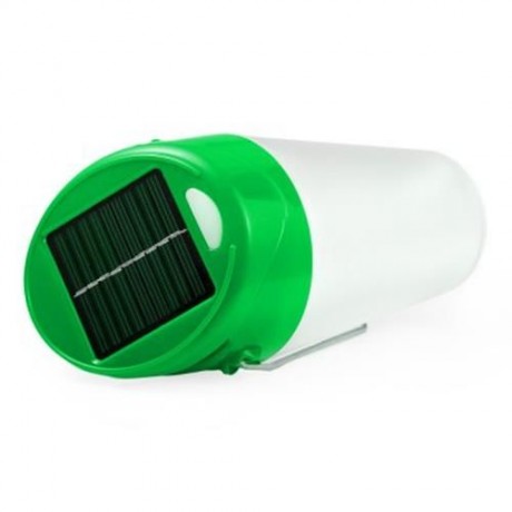 LED SOLAR PORTABLE LANTERN LIGHTS FOR OUTDOOR HIKING CAMPING EMERGENCIES (GREEN)