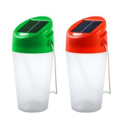 LED SOLAR PORTABLE LANTERN LIGHTS FOR OUTDOOR HIKING CAMPING EMERGENCIES (RED)