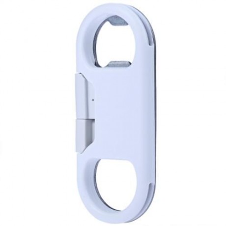BOTTLE OPENER KEY RING DATA LINE CHARGING SYNC CABLE 8 PIN USB 2.0 FOR IPHONE 5S / 6 / 6S 