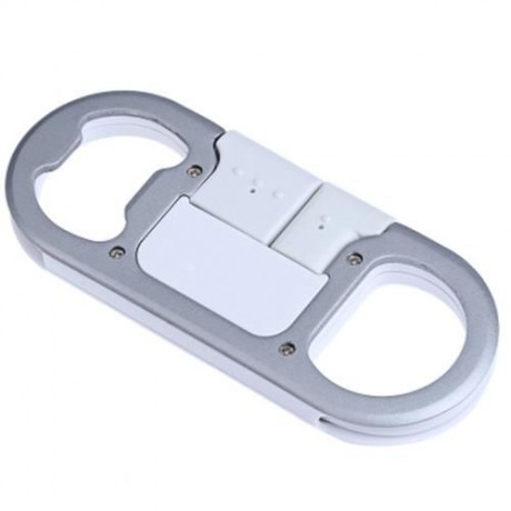 BOTTLE OPENER KEY RING DATA LINE CHARGING SYNC CABLE 8 PIN USB 2.0 FOR IPHONE 5S / 6 / 6S 