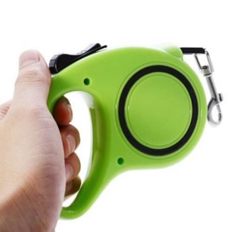 3M ONE-HANDED LOCK RETRACTABLE PET LEASH WALKING DOG LEAD (GREEN)