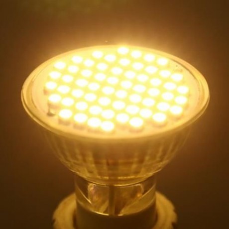 GU10 5W 220V SMD 3528 60 LEDS LED SPOT LIGHT (WARM WHITE LIGHT)