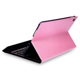 WIRELESS ALUMINUM BLUETOOTH 3.0 ABS KEYBOARD USB CHARGING CABLE PU PROTECTIVE LEATHER CASE