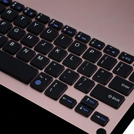 WIRELESS ALUMINUM BLUETOOTH 3.0 ABS KEYBOARD USB CHARGING CABLE PU PROTECTIVE LEATHER CASE