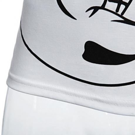 ACTIVE SCOOP COLLAR ANIMAL PRINT COLOR BLOCK RACERBACK GYM TANK FOR MEN (WHITE)