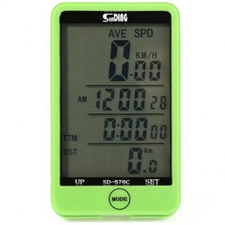 SUNDING SD - 576C WATER RESISTANT TOUCH SCREEN WIRELESS BIKE COMPUTER SPEEDOMETER WITH LCD