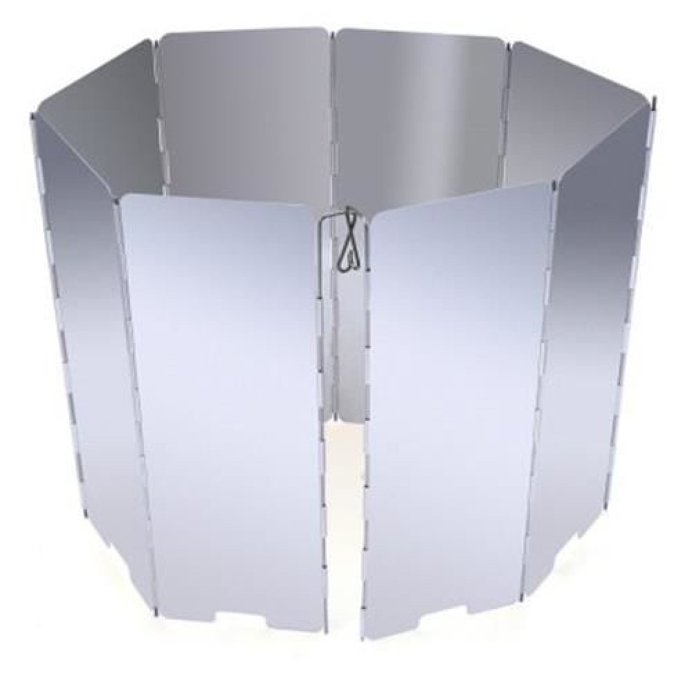 8 PLATES ALUMINUM ALLOY OUTDOOR FOLDABLE CAMPING COOKER STOVE WIND SCREEN WINDSHIELD (SILV 8 PLATES ALUMINUM ALLOY OUTDOOR FOLDABLE CAMPING COOKER STOVE WIND SCREEN WINDSHIELD (SILV