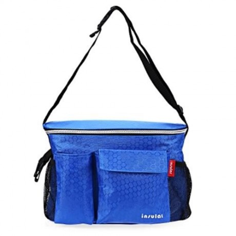 INSULAR PORTABLE WATERPROOF BABIES DIAPER BAG WITH MESH BAG (SAPPHIRE BLUE)