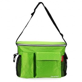 INSULAR PORTABLE WATERPROOF BABIES DIAPER BAG WITH MESH BAG (GREEN)